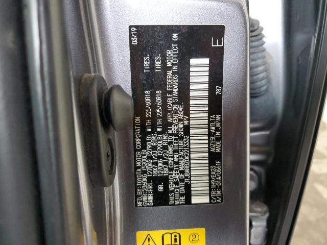 JTJBARBZ0K2213332 - 2019 LEXUS NX 300 BASE GRAY photo 14