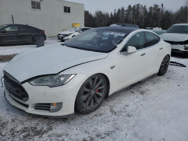 5YJSA1H1XEFP55626 - 2014 TESLA MODEL S WHITE photo 1