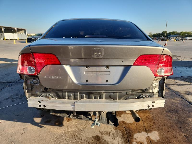 1HGFA16896L065111 - 2006 HONDA CIVIC EX GRAY photo 6