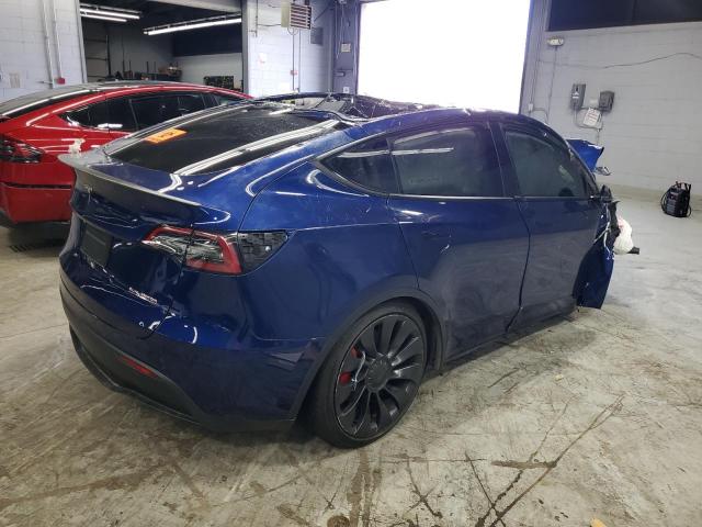 7SAYGDEF4NF509913 - 2022 TESLA MODEL Y ლურჯი ფოტო 3