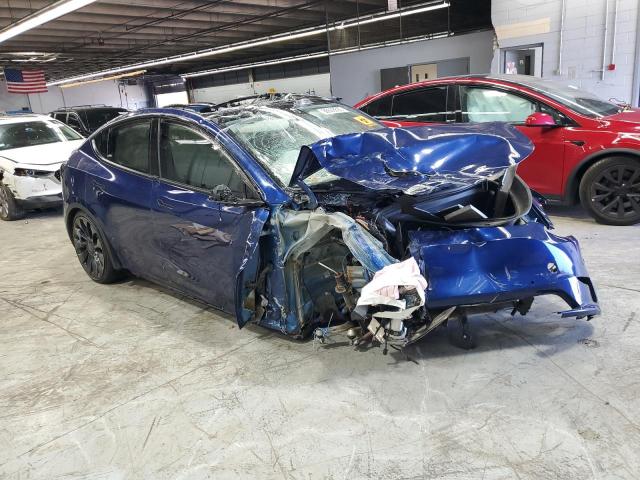 7SAYGDEF4NF509913 - 2022 TESLA MODEL Y ლურჯი ფოტო 4