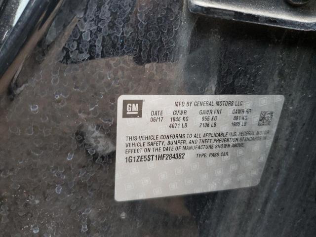 1G1ZE5ST1HF284382 - 2017 CHEVROLET MALIBU LT BLACK photo 13