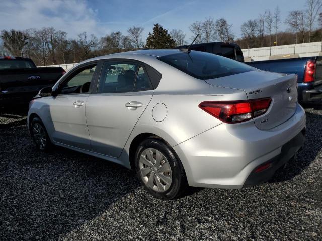 3KPA24AD2LE284881 - 2020 KIA RIO LX SILVER photo 2