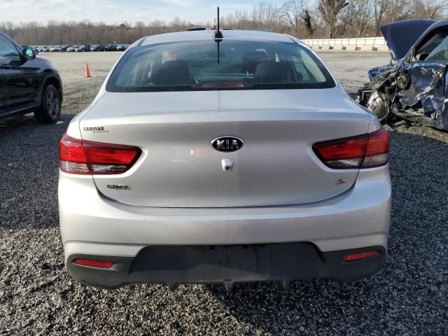 3KPA24AD2LE284881 - 2020 KIA RIO LX SILVER photo 6