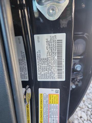 1HGCV1F39NA065227 - 2022 HONDA ACCORD SPORT BLACK photo 12