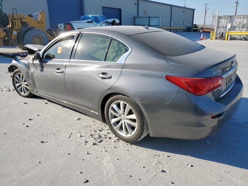 JN1BV7AP1FM349977 - 2015 INFINITI Q50 BASE GRAY photo 2