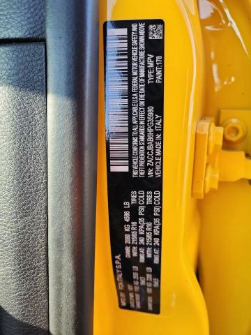 ZACCJBAB6HPG35980 - 2017 JEEP RENEGADE SPORT ყვითელი ფოტო 12