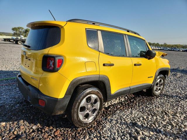 ZACCJBAB6HPG35980 - 2017 JEEP RENEGADE SPORT ყვითელი ფოტო 3