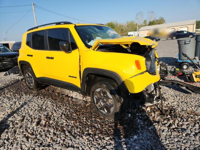 ZACCJBAB6HPG35980 - 2017 JEEP RENEGADE SPORT ყვითელი ფოტო 4