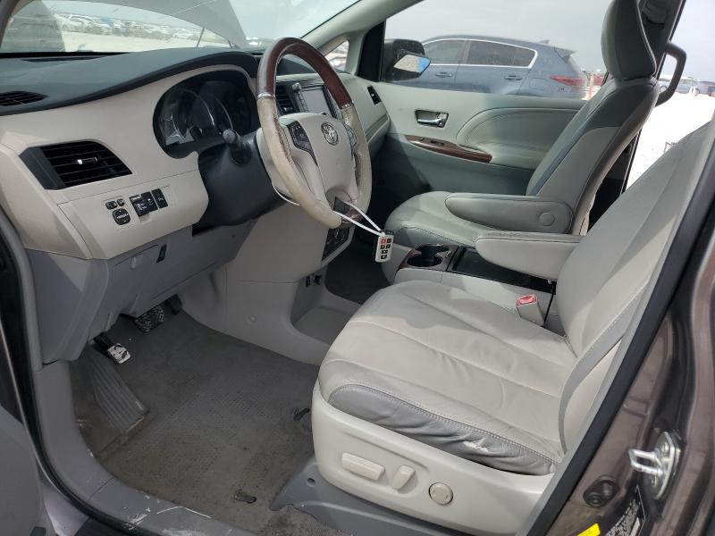 5TDYK3DCXBS019478 - 2011 TOYOTA SIENNA XLE Graphite photo 7