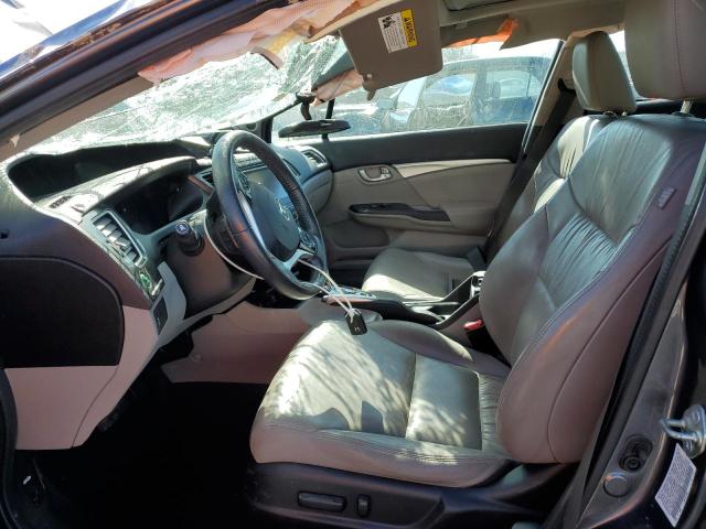 19XFB2F97FE053400 - 2015 HONDA CIVIC EXL Сұр фото 7