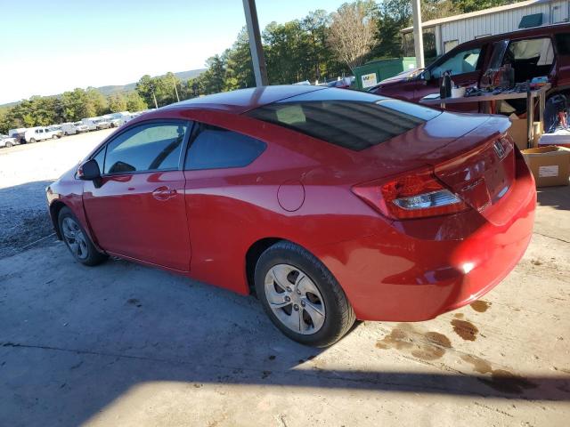 2HGFG3B57DH509554 - 2013 HONDA CIVIC LX RED photo 2