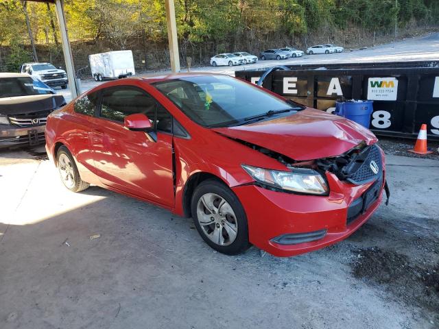 2HGFG3B57DH509554 - 2013 HONDA CIVIC LX RED photo 4