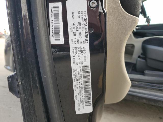 2C4RDGCG4ER128901 - 2014 DODGE GRAND CARAVAN SXT Noir photo 13