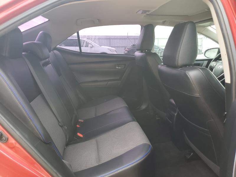 2T1BURHE7JC019492 - 2018 TOYOTA COROLLA L RED photo 10