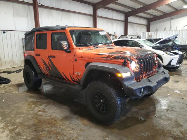 1C4HJXDG0LW288202 - 2020 JEEP WRANGLER U SPORT Naranja foto 4