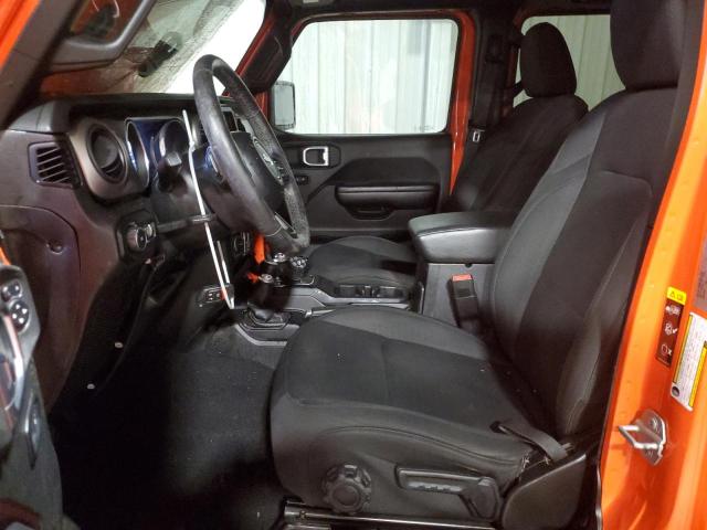1C4HJXDG0LW288202 - 2020 JEEP WRANGLER U SPORT Naranja foto 7