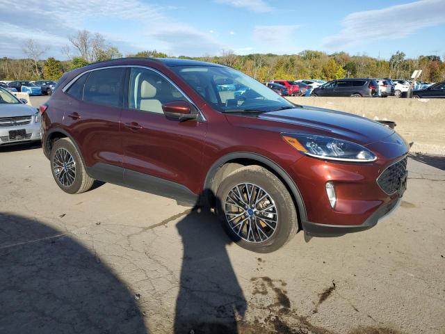 1FMCU0KZ7MUA60283 - 2021 FORD ESCAPE SEL MAROON photo 4