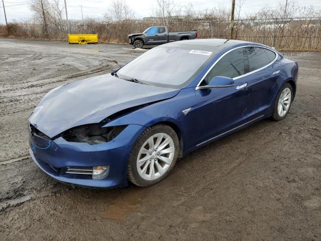 5YJSA1E21GF151382 - 2016 TESLA MODEL S BLUE photo 1