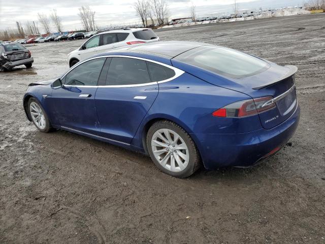 5YJSA1E21GF151382 - 2016 TESLA MODEL S BLUE photo 2