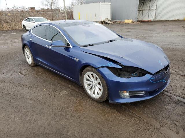 5YJSA1E21GF151382 - 2016 TESLA MODEL S BLUE photo 4
