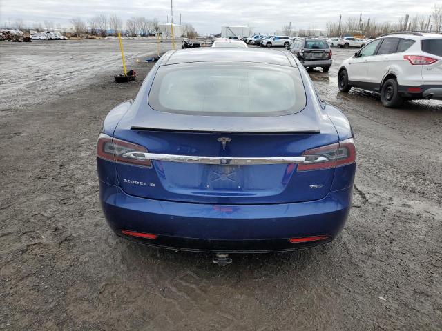 5YJSA1E21GF151382 - 2016 TESLA MODEL S BLUE photo 6