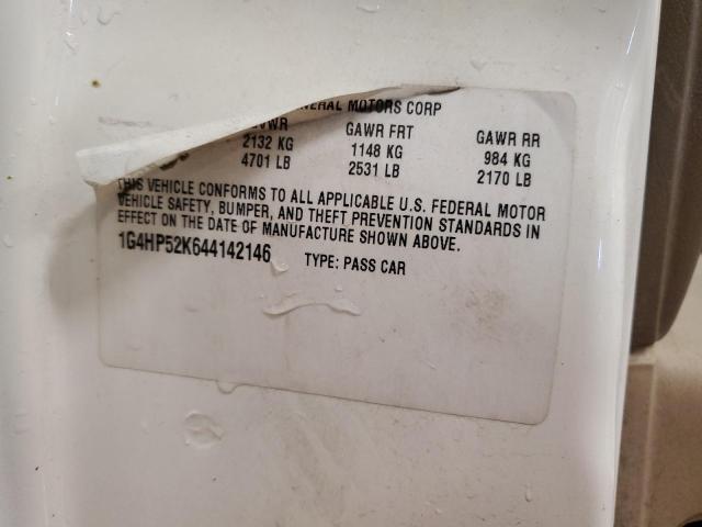 1G4HP52K644142146 - 2004 BUICK LESABRE CUSTOM თეთრი ფოტო 13