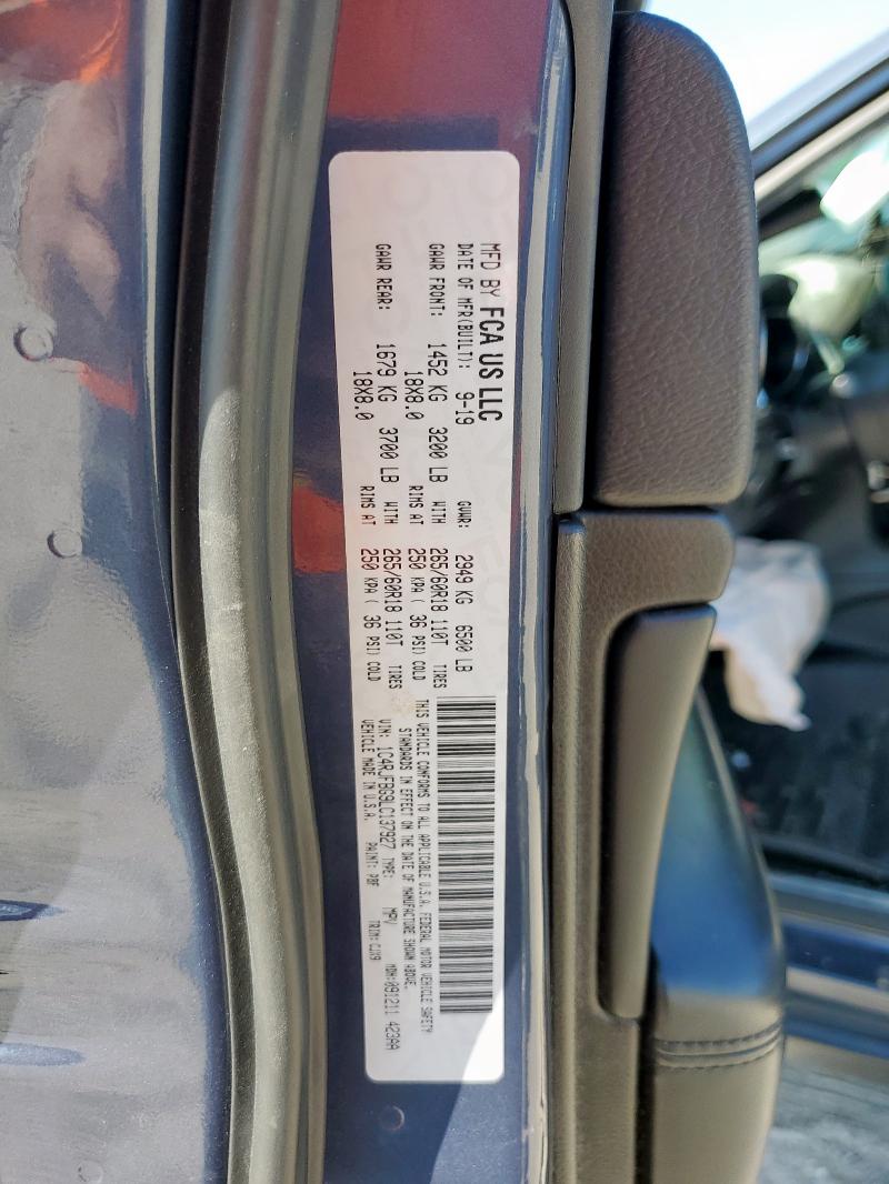 1C4RJFBG9LC137927 - 2020 JEEP GRAND CHER LIMITED BLUE photo 13