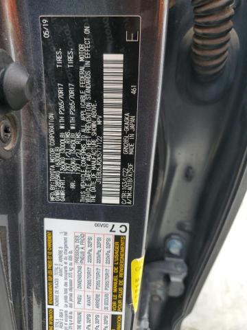 JTEBU5JR2K5717122 - 2019 TOYOTA 4RUNNER SR5/SR5 PREMIUM გრაფიტი ფოტო 14