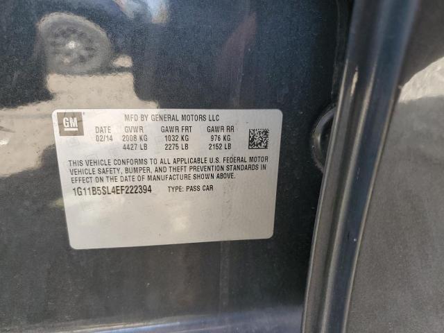 1G11B5SL4EF222394 - 2014 CHEVROLET MALIBU LS 灰色 照片 12