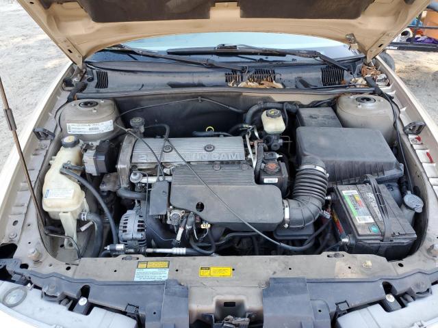 1G3NL52T21C153528 - 2001 OLDSMOBILE ALERO GL GOLD photo 11