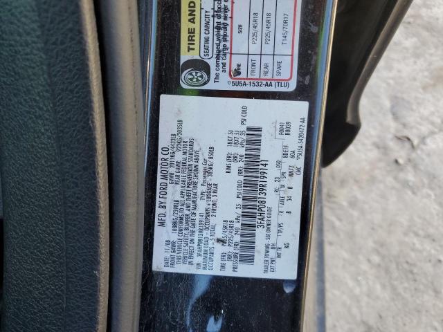 3FAHP08139R199141 - 2009 FORD FUSION SEL BLACK photo 12