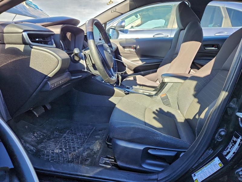 5YFB4RBE2LP011361 - 2020 TOYOTA COROLLA SE BLACK photo 7