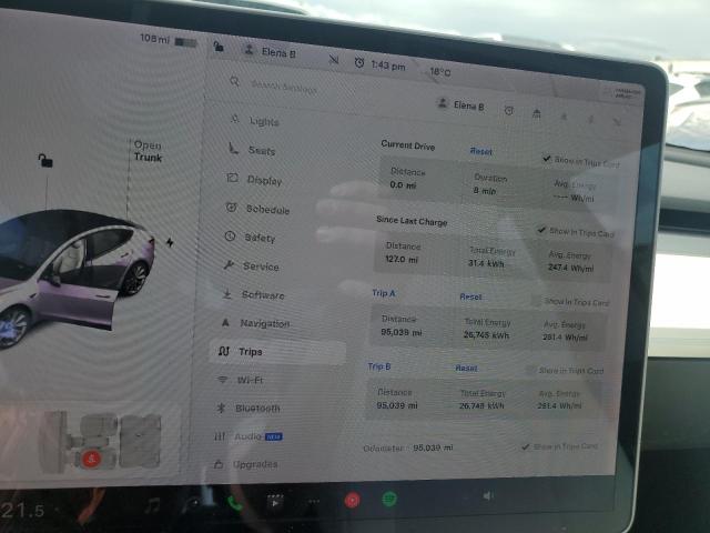5YJ3E1EB6JF135209 - 2018 TESLA MODEL 3 Ақ фото 9
