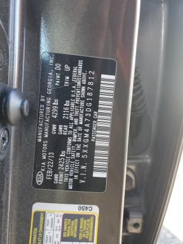 5XXGM4A73DG187812 - 2013 KIA OPTIMA LX Қоңыр фото 12