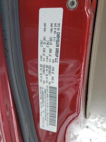 2A4RR8DG8BR683958 - 2011 CHRYSLER TOWN & COU TOURING L RED photo 13