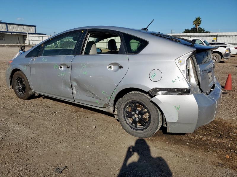 JTDKN3DU0C5507576 - 2012 TOYOTA PRIUS SILVER photo 2