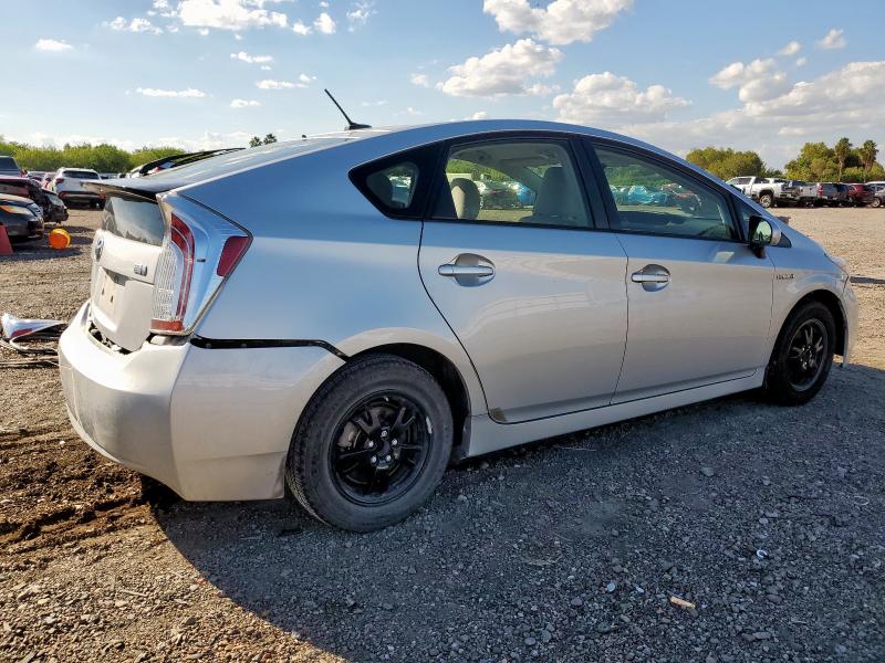 JTDKN3DU0C5507576 - 2012 TOYOTA PRIUS SILVER photo 3