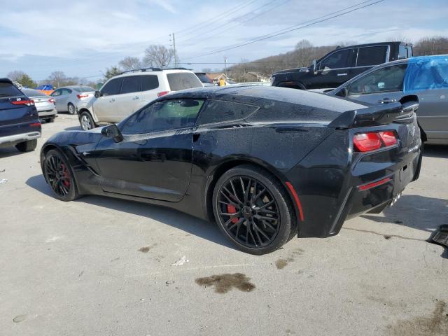 1G1YB2D75K5103509 - 2019 CHEVROLET CORVETTE STINGRAY 1LT BLACK photo 2