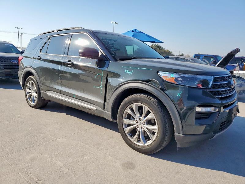 1FMSK7DH9NGA84132 - 2022 FORD EXPLORER XLT მწვანე ფოტო 4