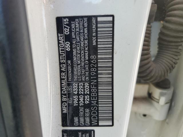 WDDSJ4EB8FN198268 - 2015 MERCEDES-BENZ CLA 250 白色 照片 12