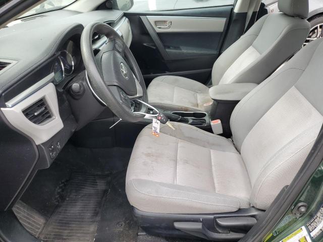 2T1BURHE1FC393023 - 2015 TOYOTA COROLLA L GREEN photo 7