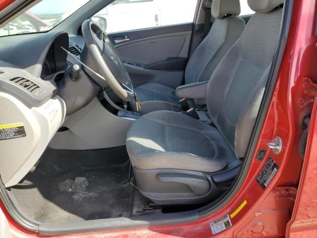 KMHCT4AE5GU999848 - 2016 HYUNDAI ACCENT SE BURGUNDY photo 7