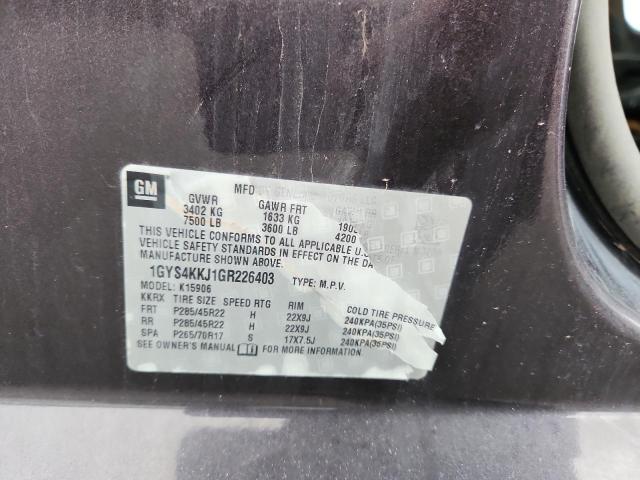 1GYS4KKJ1GR226403 - 2016 CADILLAC ESCALADE ESV PLATINUM Bənövşəyi foto 13