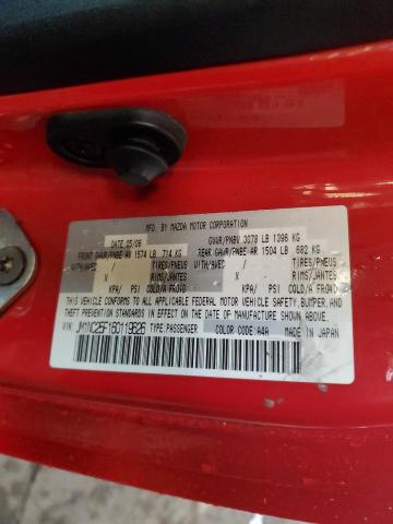 JM1NC25F160119626 - 2006 MAZDA MX-5 MIATA Rot Foto 12