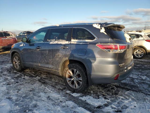 5TDJKRFH1ES020648 - 2014 TOYOTA HIGHLANDER XLE BLUE photo 2