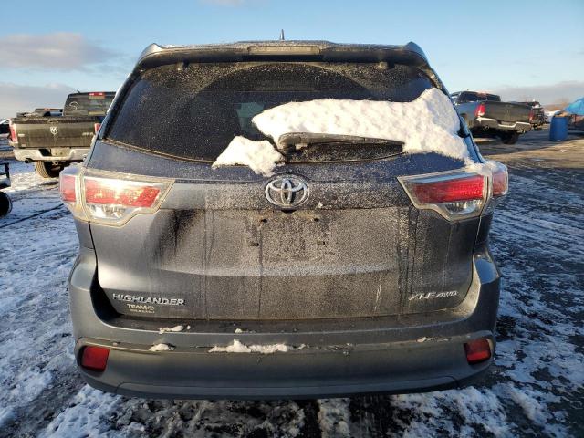 5TDJKRFH1ES020648 - 2014 TOYOTA HIGHLANDER XLE BLUE photo 6