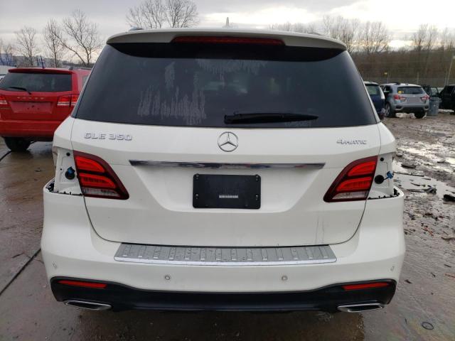 4JGDA5HB7JB086300 - 2018 MERCEDES-BENZ GLE 350 4MATIC WHITE photo 6