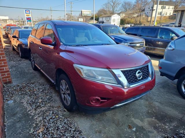 5N1AR2MN7EC728606 - 2014 NISSAN PATHFINDER S RED photo 1