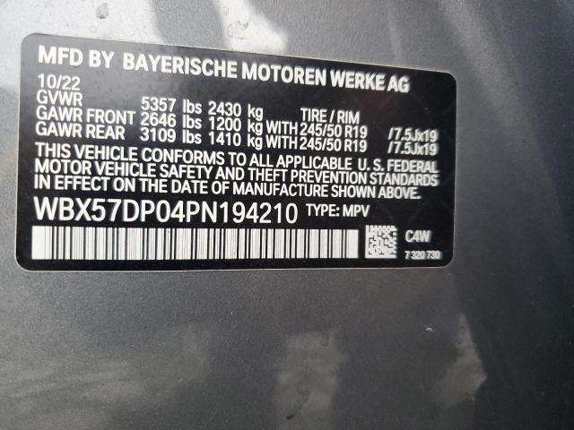 WBX57DP04PN194210 - 2023 BMW X3 XDRIVE30I 银色 照片 12